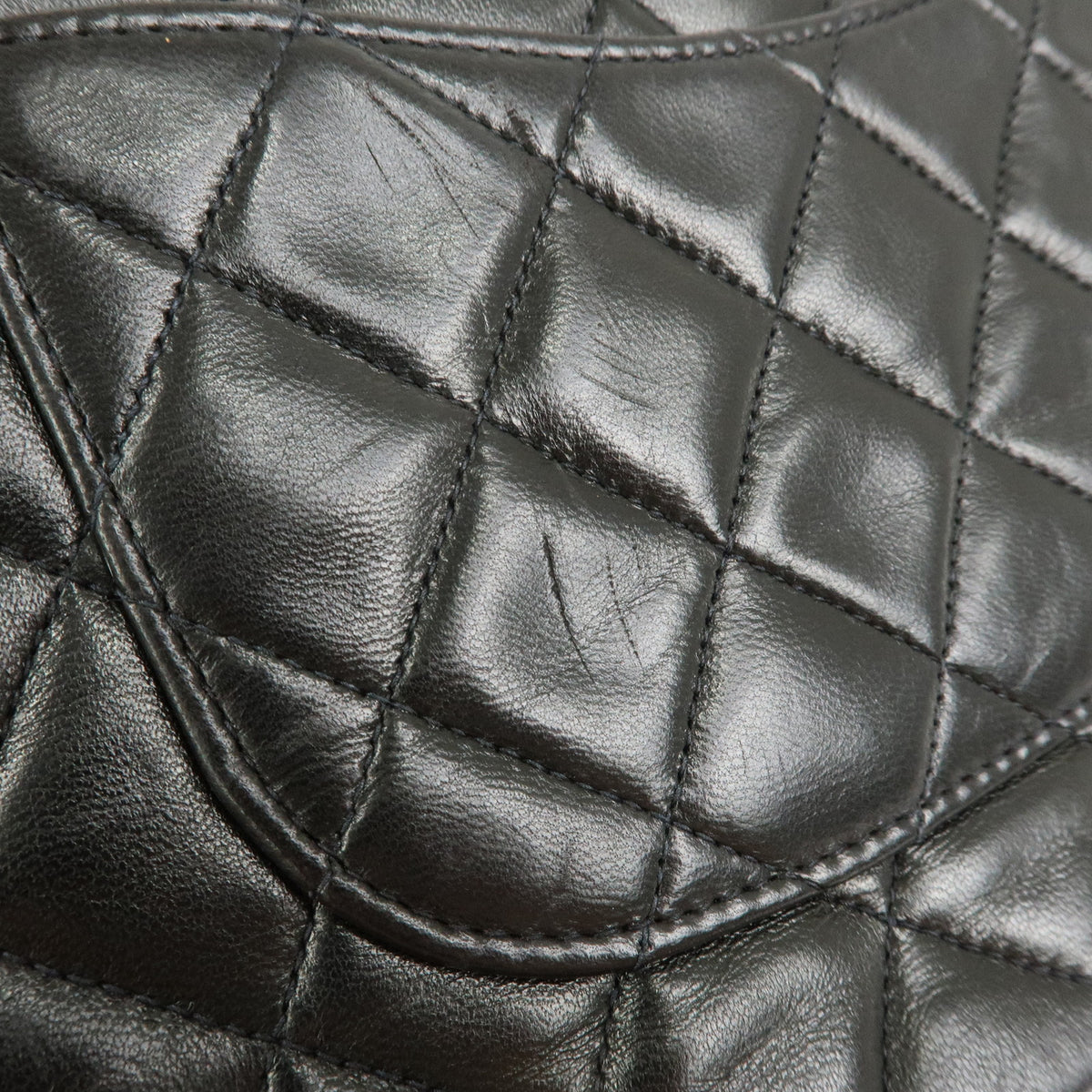 CHANEL Matelasse 25 Lamb Skin Double Flap Chain Shoulder Bag A01112