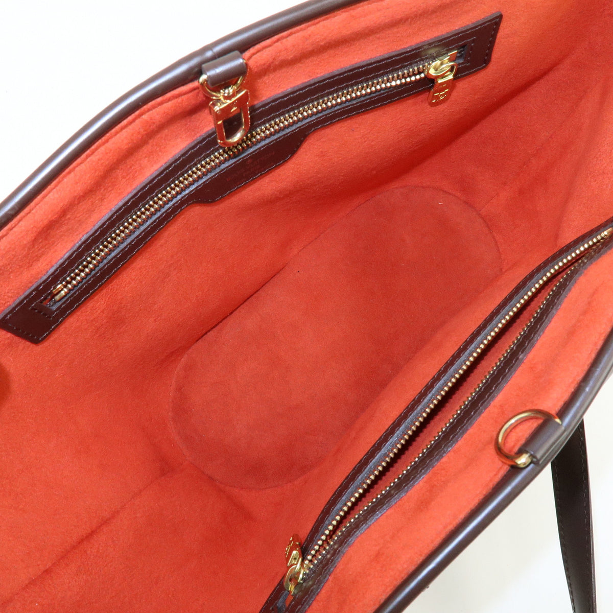 Louis Vuitton Manosque PM Damier Canvas Tote Bag Hand Bag Ebene N51121