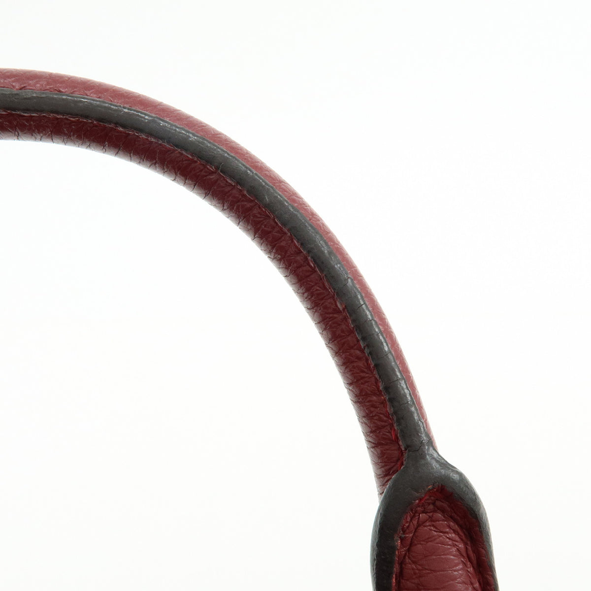 LOEWE Anagram Amazona 28 Leather Hand Bag Boston Bag Wine Red