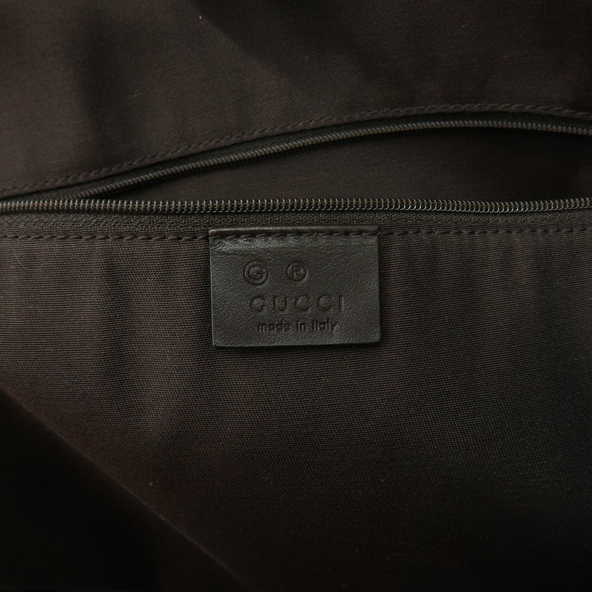 GUCCI Sukey GG Canvas Leather Hand Bag Beige Brown 362721