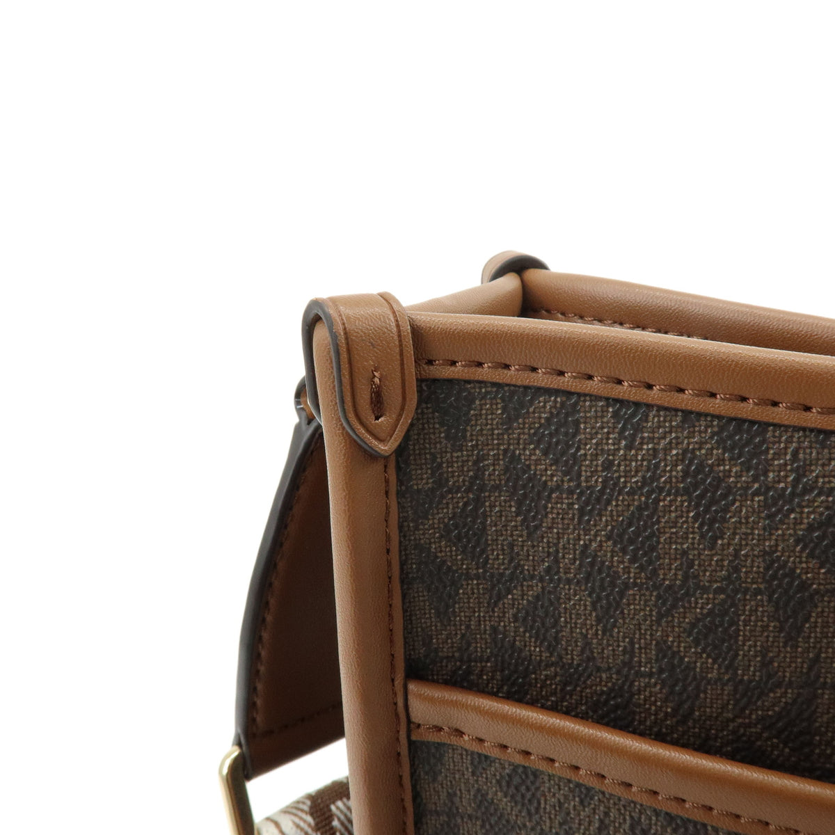 MICHAEL KORS LUISA Large Signature Logo Shoulder Bag Brown 30R4G99M3V