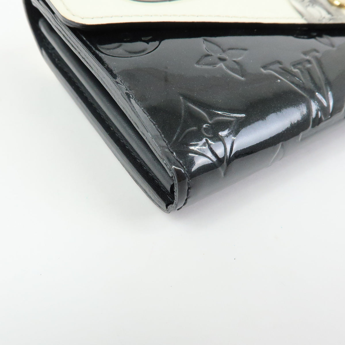 Louis Vuitton Monogram Vernis Portefeuille Sarah Stickers Noir M50371