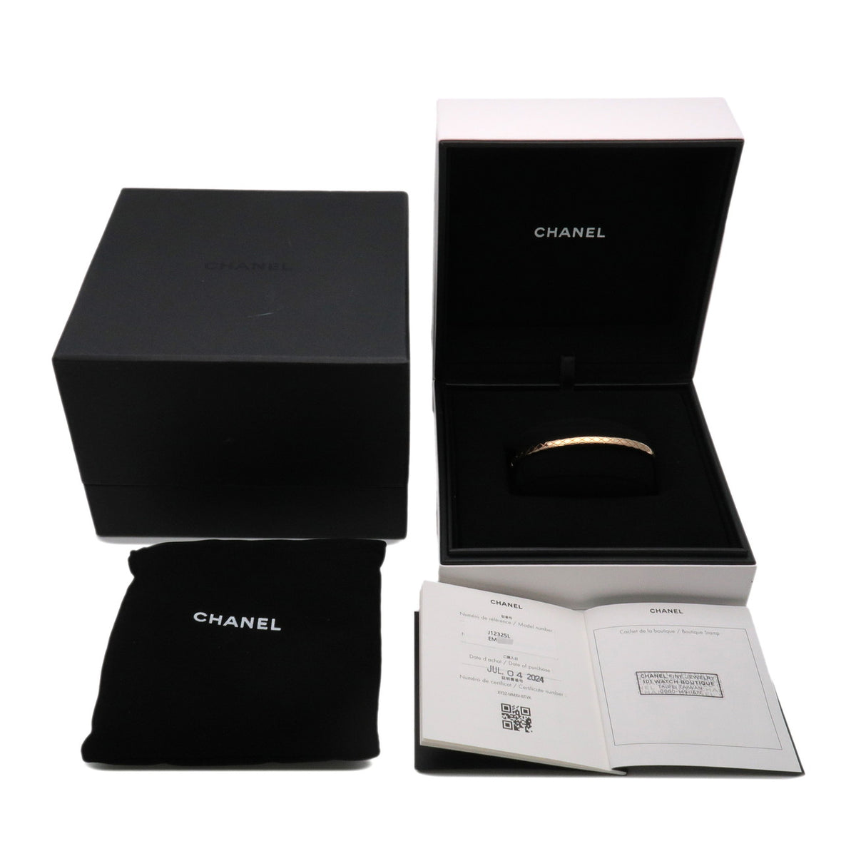 CHANEL COCO Crush Mini Bracelet Size L K18 750YG Yellow Gold J12325