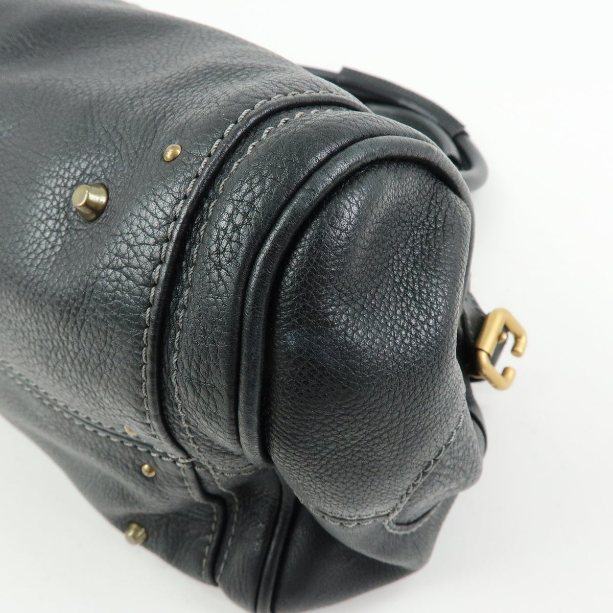 Chloe Paddington Leather Shoulder Bag Hand Bag Black