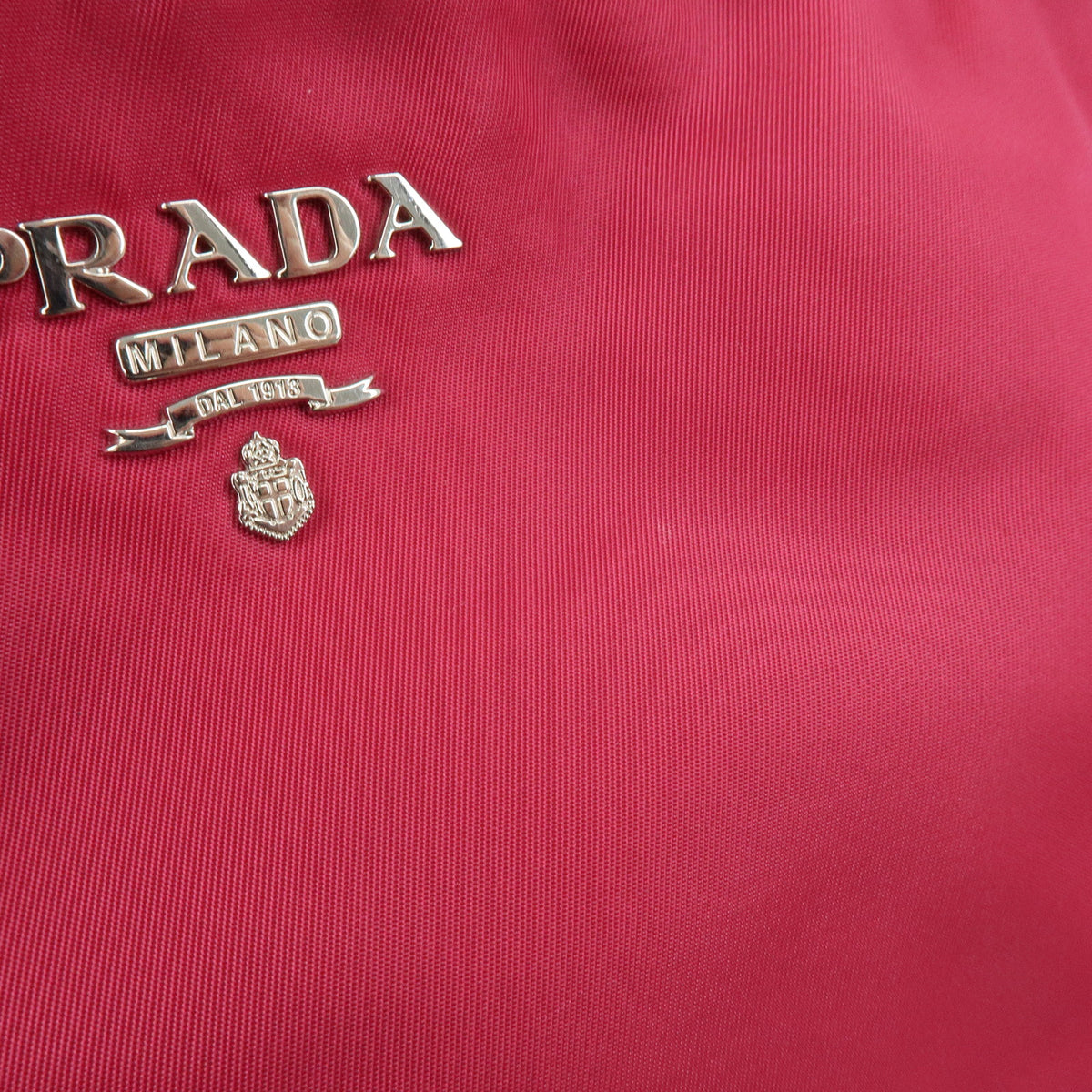 PRADA Logo Nylon Leather Shoulder Bag Hand Bag Pink