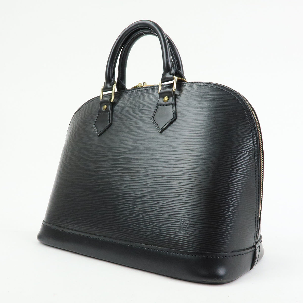 Louis Vuitton Epi Alma Leather Hand Bag Noir Black M52142