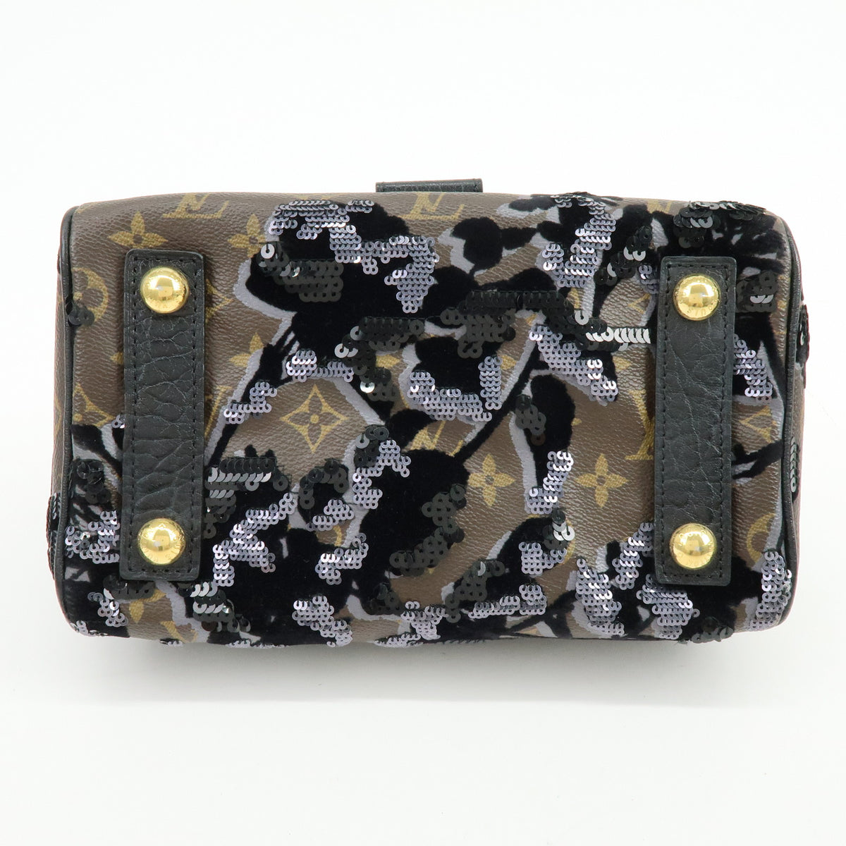 Louis Vuitton Monogram Fleur de Jais Carrousel Hand Bag M40434