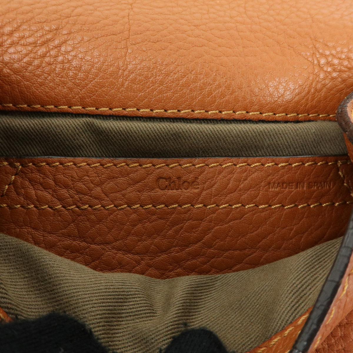 Chloe Mercy Leather Shoulder Bag Crossbody Bag Brown