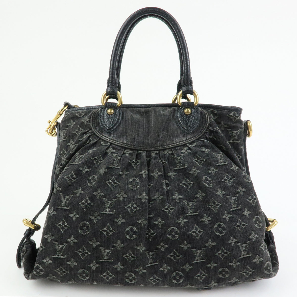 Louis Vuitton Monogram Denim Neo Cabby GM 2Way Bag Hand Bag Noir M95352