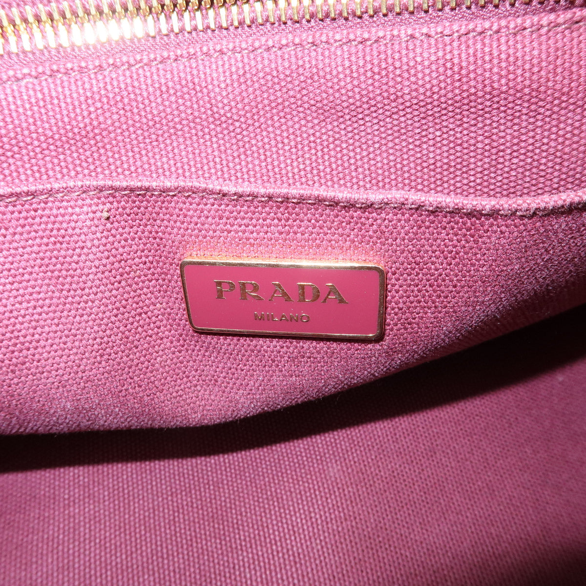 PRADA Triangle Logo Canapa Mini 2Way Tote Shoulder Bag Bordeaux B2439O