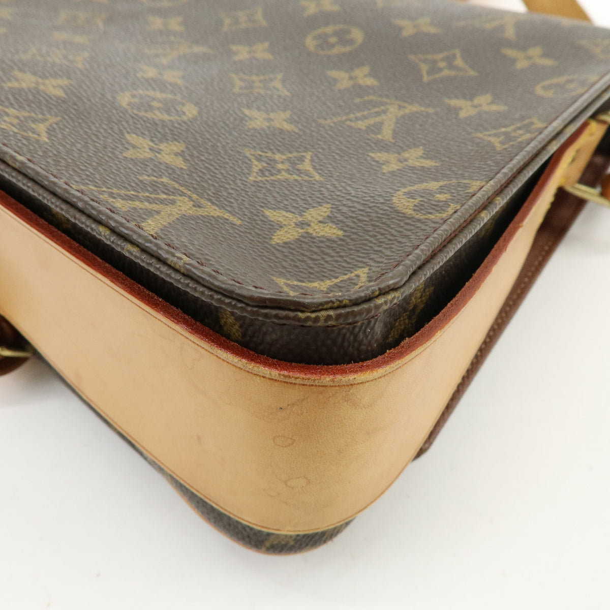 Louis Vuitton Monogram Cartouchiere GM Crossbody Bag Brown M51252