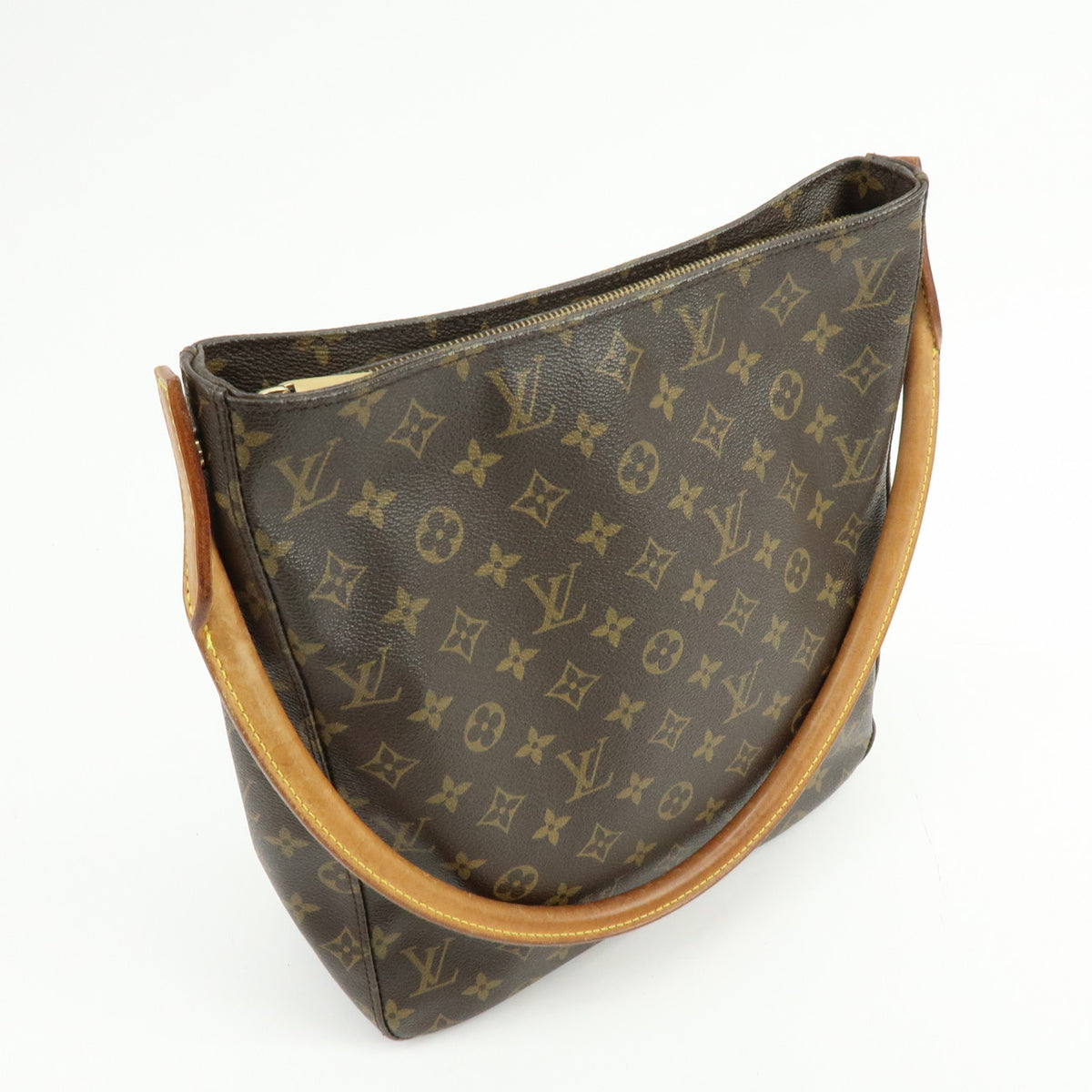 Louis Vuitton Monogram Looping GM Leather Shoulder Bag Brown M51145