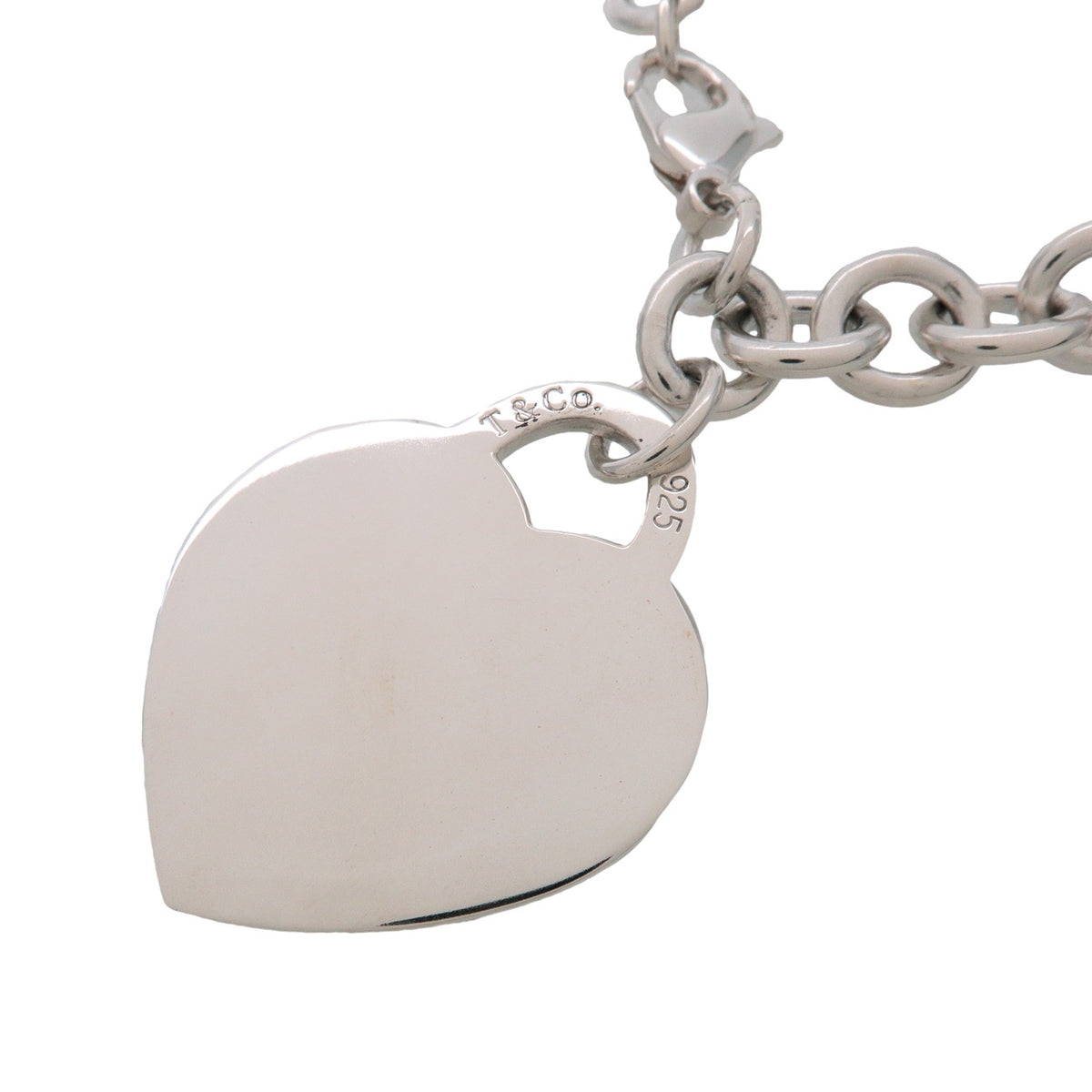 Tiffany & Co Heart Tag Chain Bracelet Large SV925 Silver