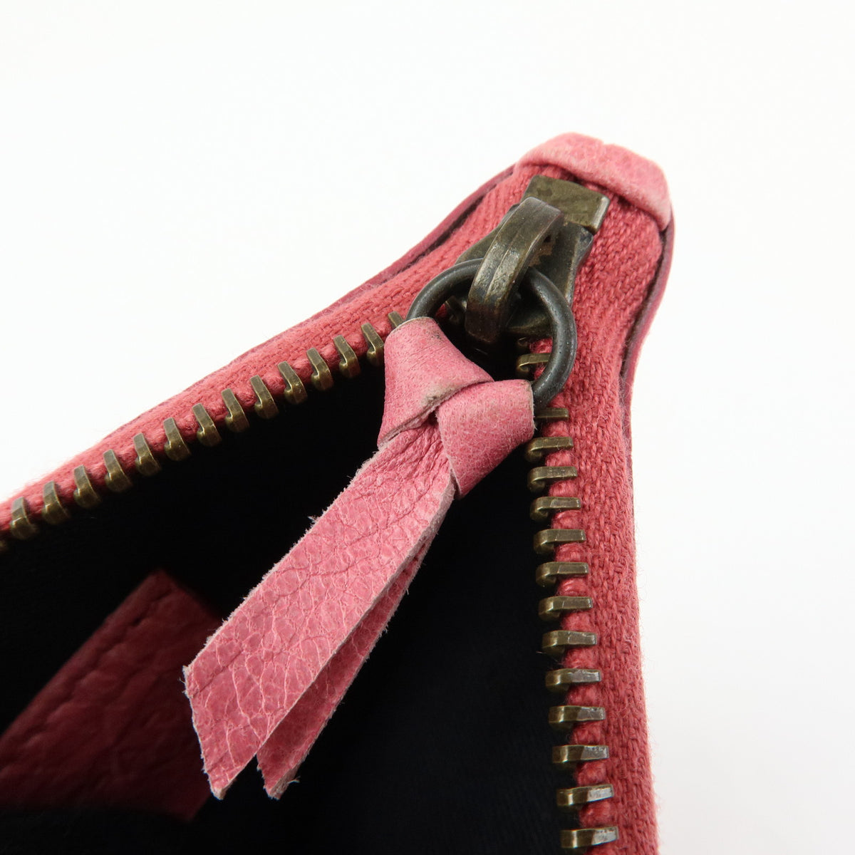 BALENCIAGA Classic Leather Mini Pouch Coin Purse Pink 130783