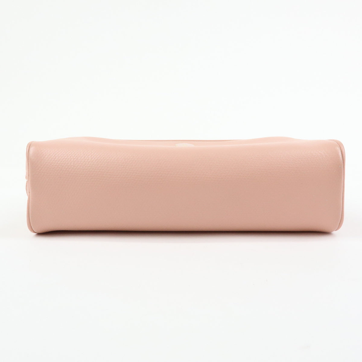 CHANEL COCO Button COCO Mark Leather Cosmetic Pouch Pink A20913