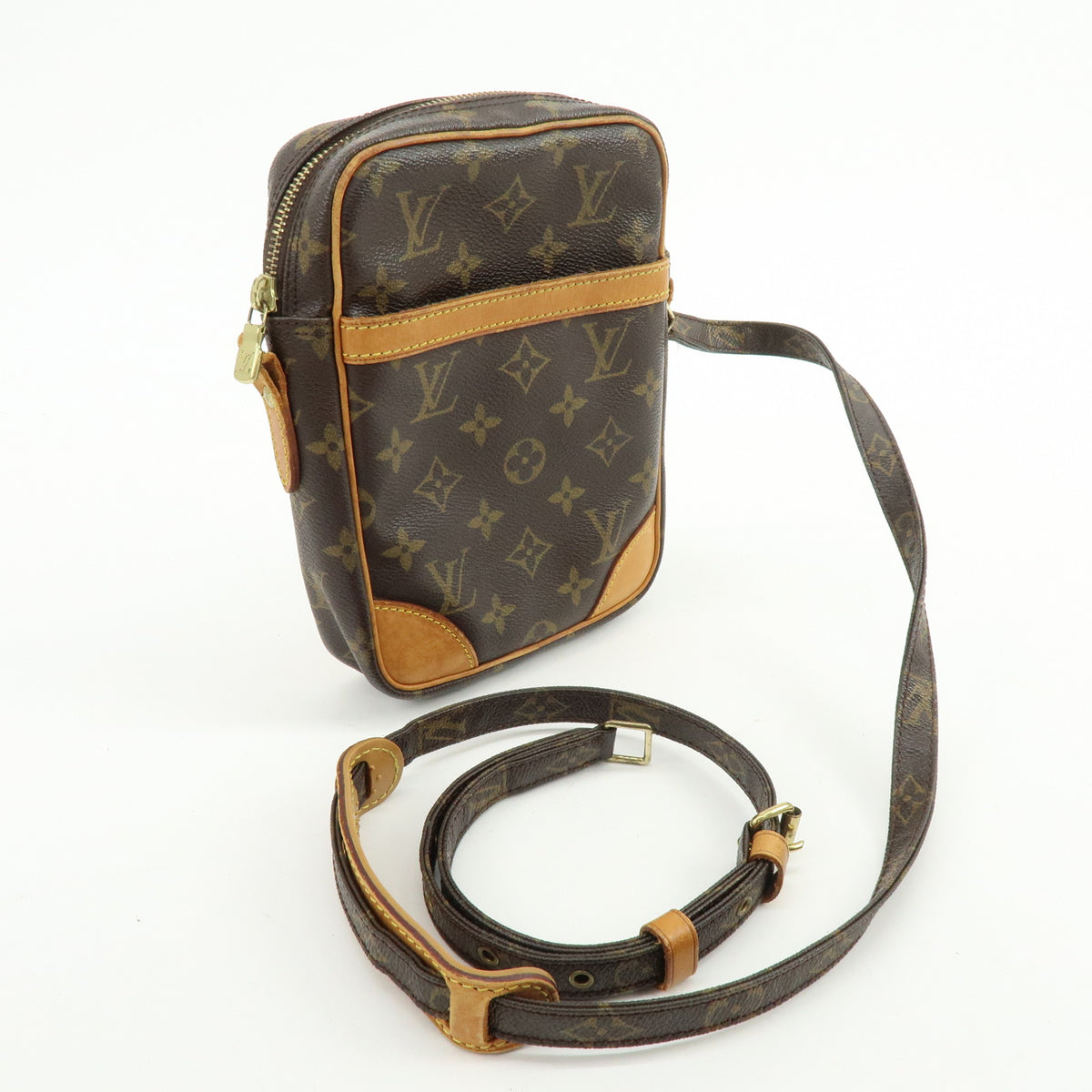 Louis Vuitton Monogram Danube Shoulder Bag Crossbody Bag Brown M45266