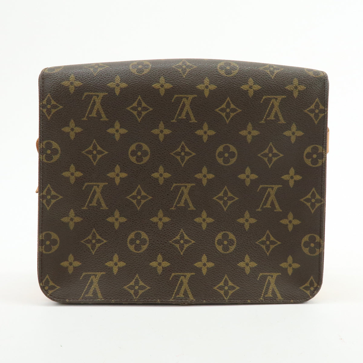 Louis Vuitton Monogram Cartouchiere GM Crossbody Bag Brown M51252