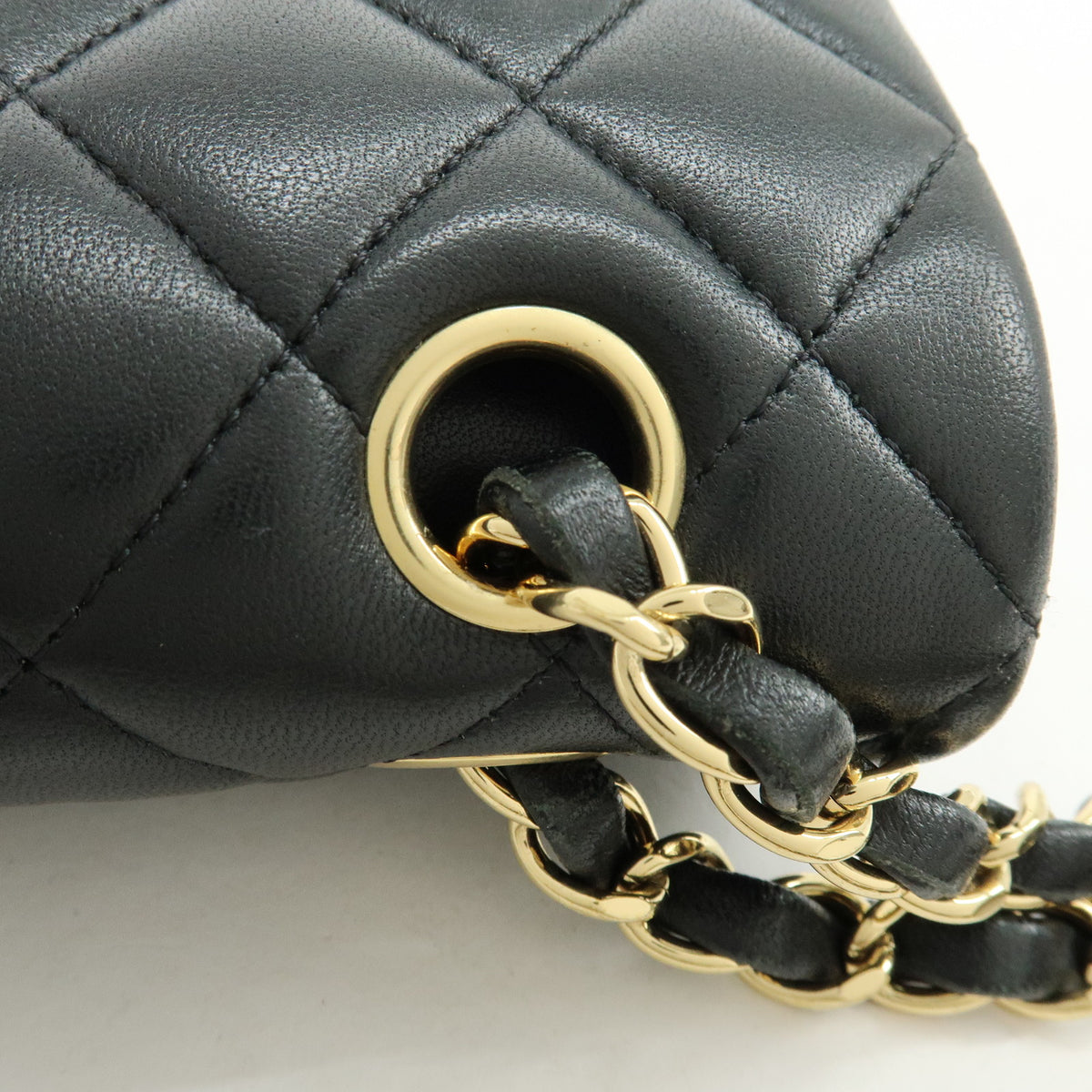 CHANEL Matelasse 23 Lambskin Double Flap Chain Shoulder Bag A01113