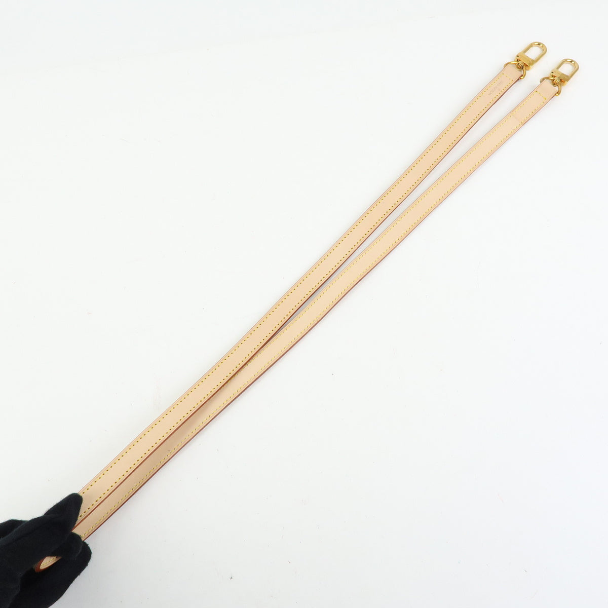 Louis Vuitton Leather Shoulder Strap 120cm 1.6cm Natrual J00144