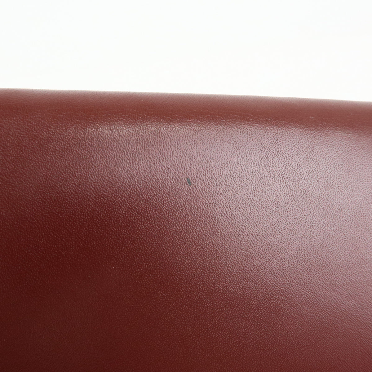 Cartier Must de Cartier Leather Clutch Bag Flat Pouch Bordeaux Wine Red