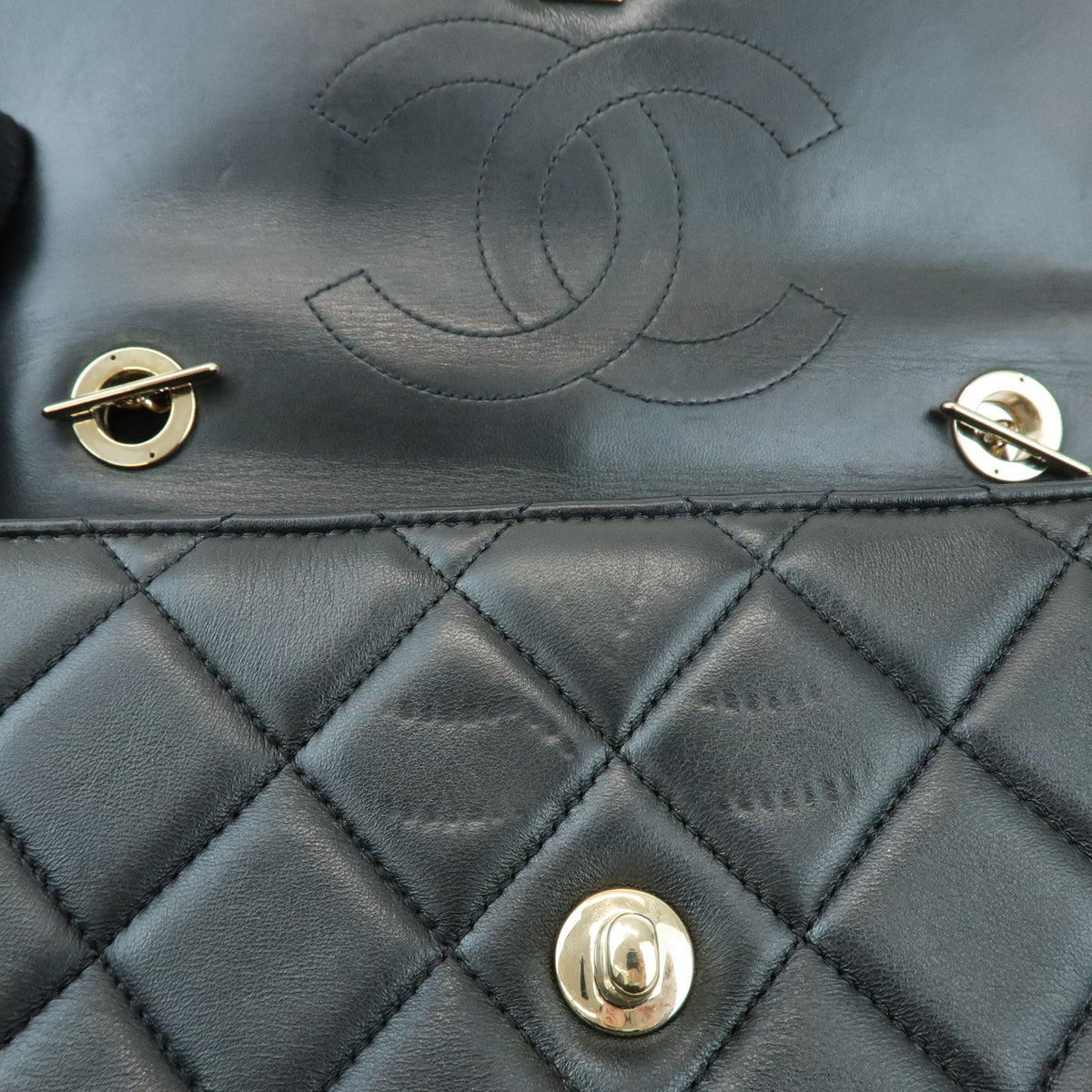 CHANEL Trendy CC Matelasse Calf Skin 2Way Bag Hand Shoulder Bag A69923