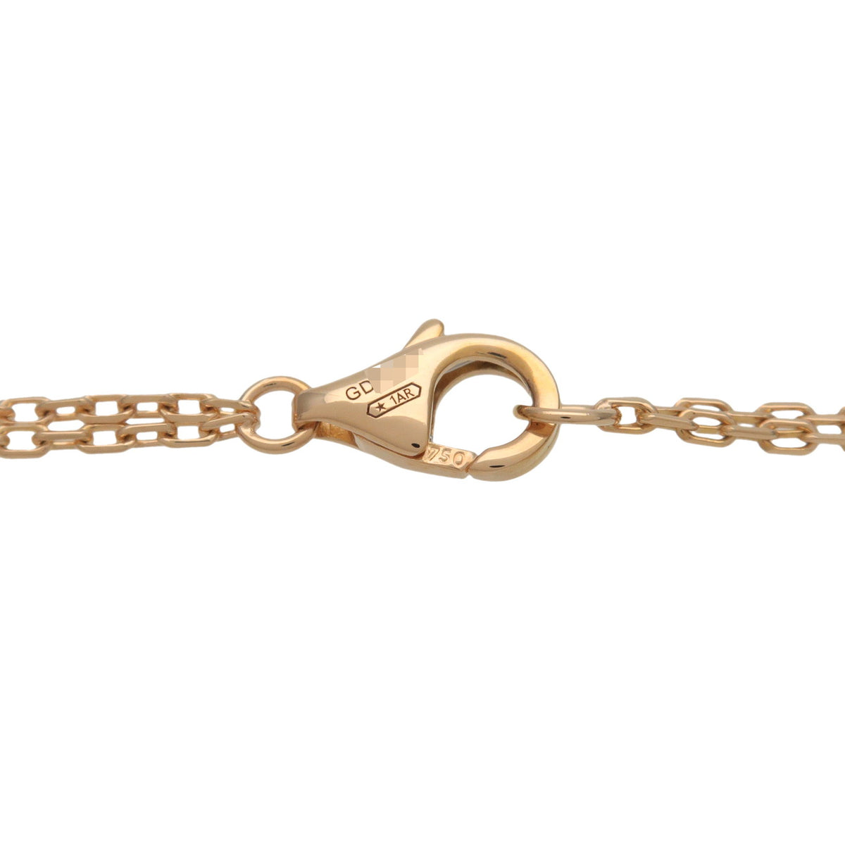 Cartier Love Circle 2P Diamond Necklace K18 750YG Yellow Gold
