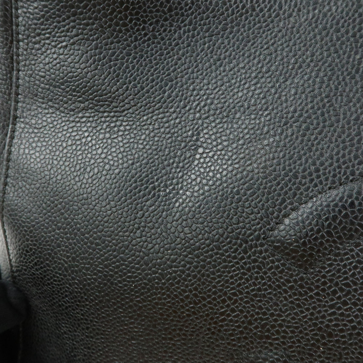 CHANEL COCO Mark Caviarskin Chain Shoulder Bag Tote Bag Black A10492