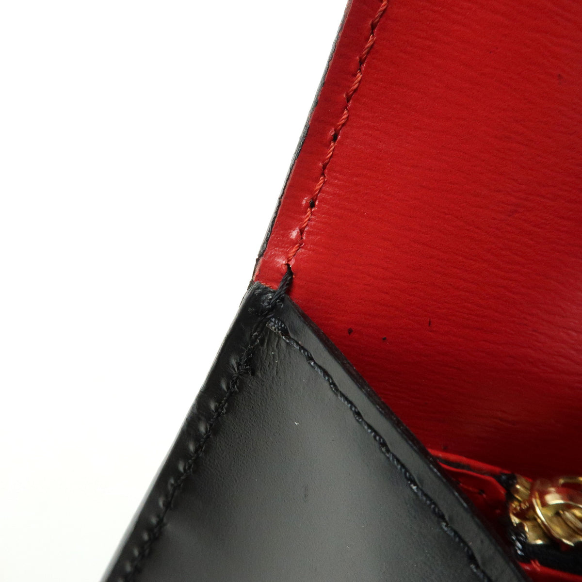Louis Vuitton Epi Freeland Shoulder Bag Noir Castilian Red M52417