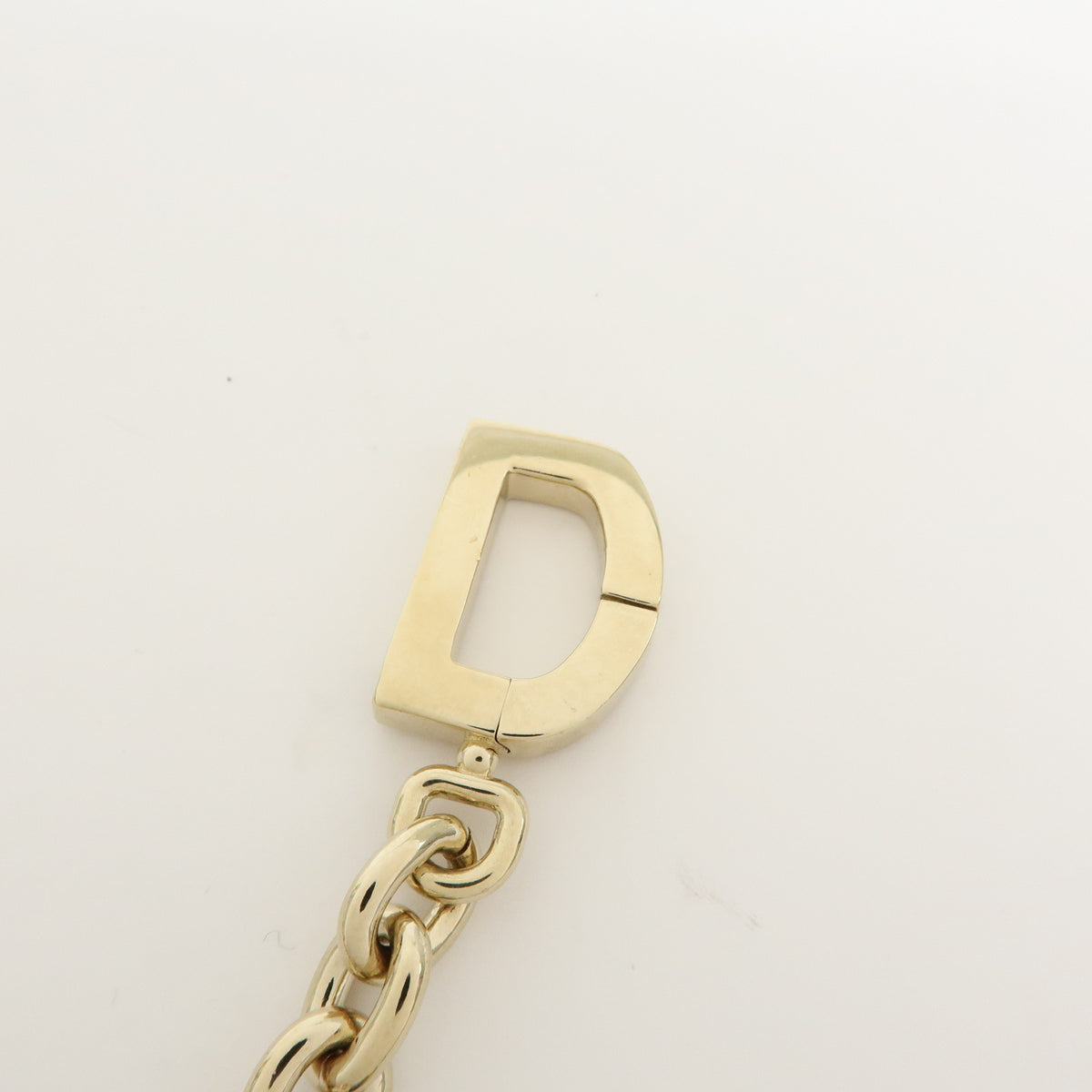 Christian Dior Montaigne Metal Bag Charm Key Holder Gold