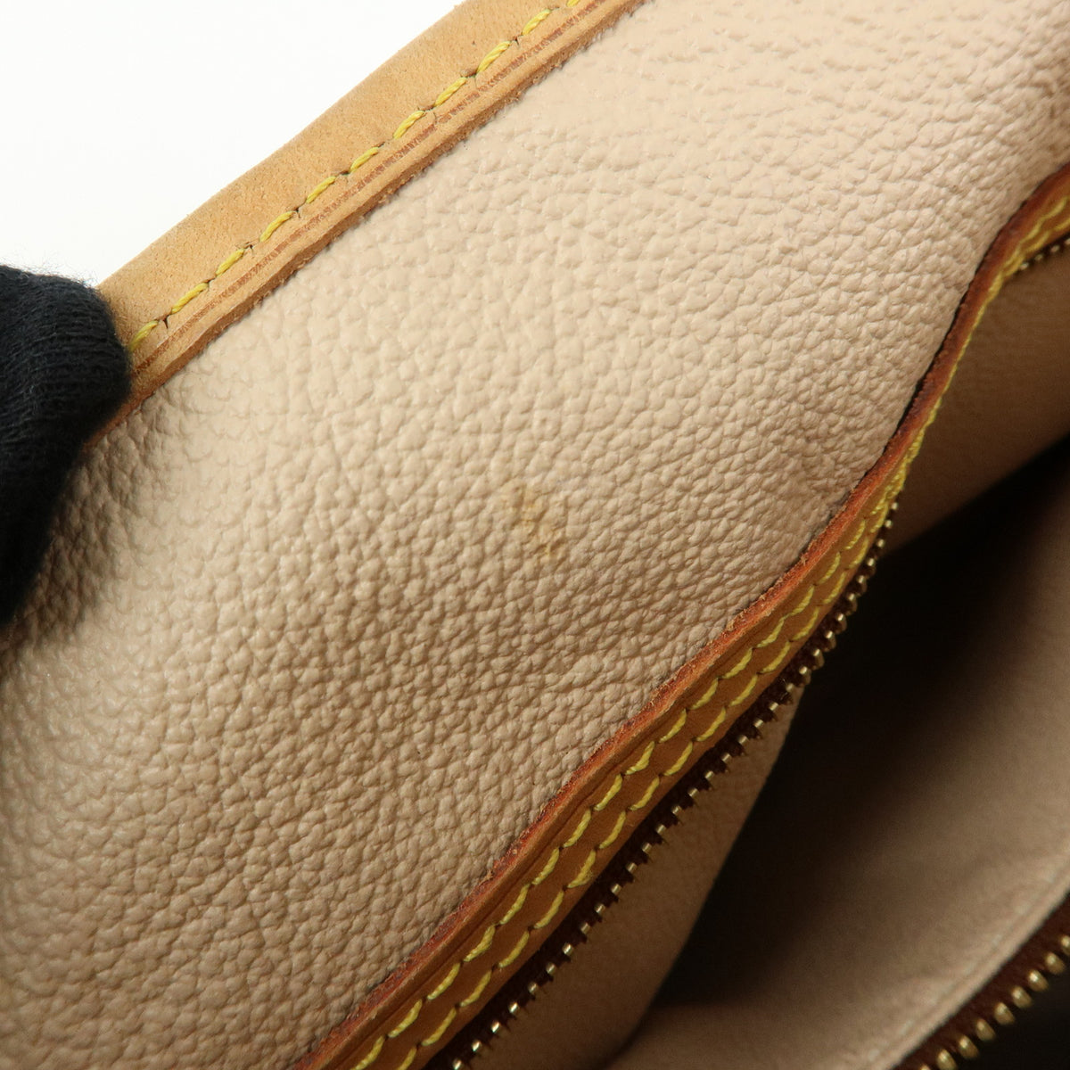 Louis Vuitton Monogram Canvas Leather Bucket PM Hand Bag Brown M42238
