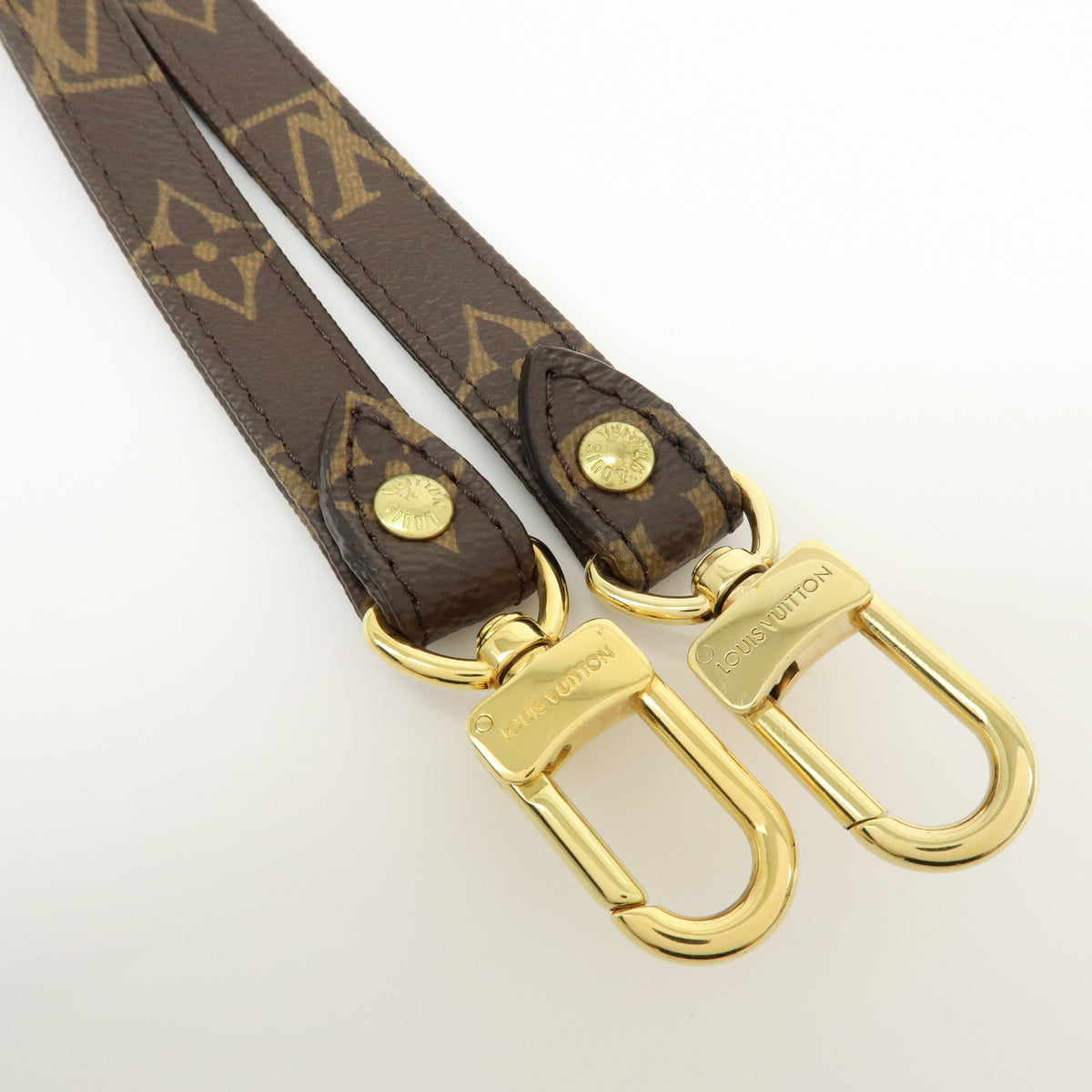 Louis Vuitton Monogram Adjustable Shoulder Strap Brown 120cm J52315