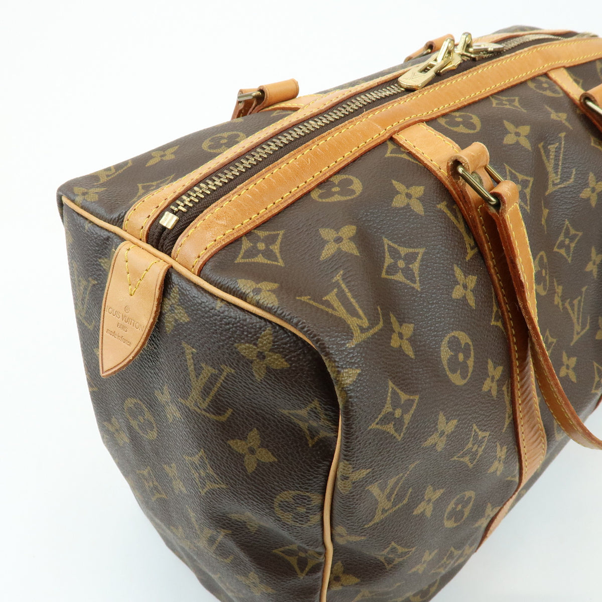 Louis Vuitton Monogram Sac Souple 35 Boston Bag Brown M41626
