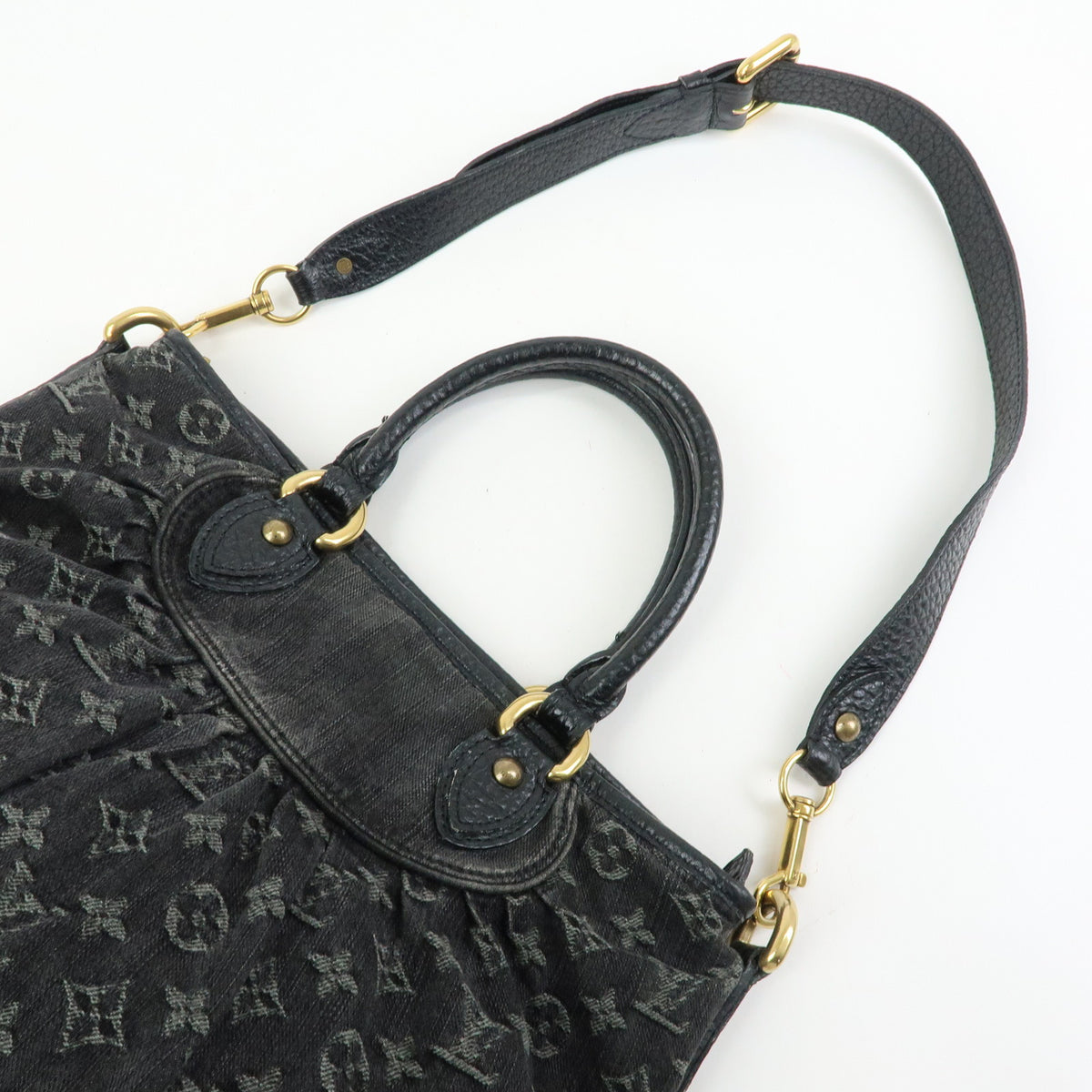 Louis Vuitton Monogram Denim Neo Cabby GM 2Way Bag Hand Bag Noir M95352