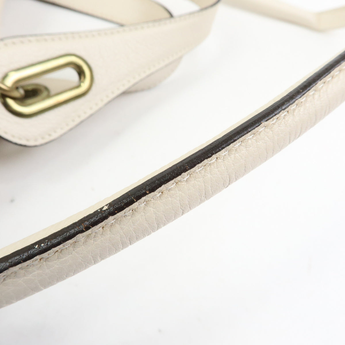 Chloe Paraty Leather 2Way Bag Shoulder Bag Hand Bag Ivory