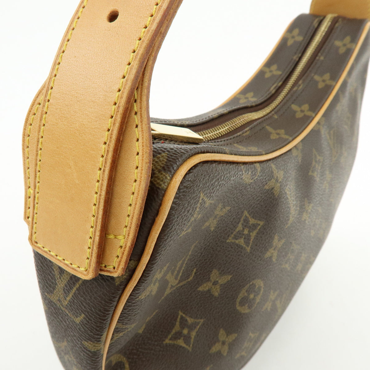 Louis Vuitton Monogram Croissant MM Shoulder Bag Brown M51512