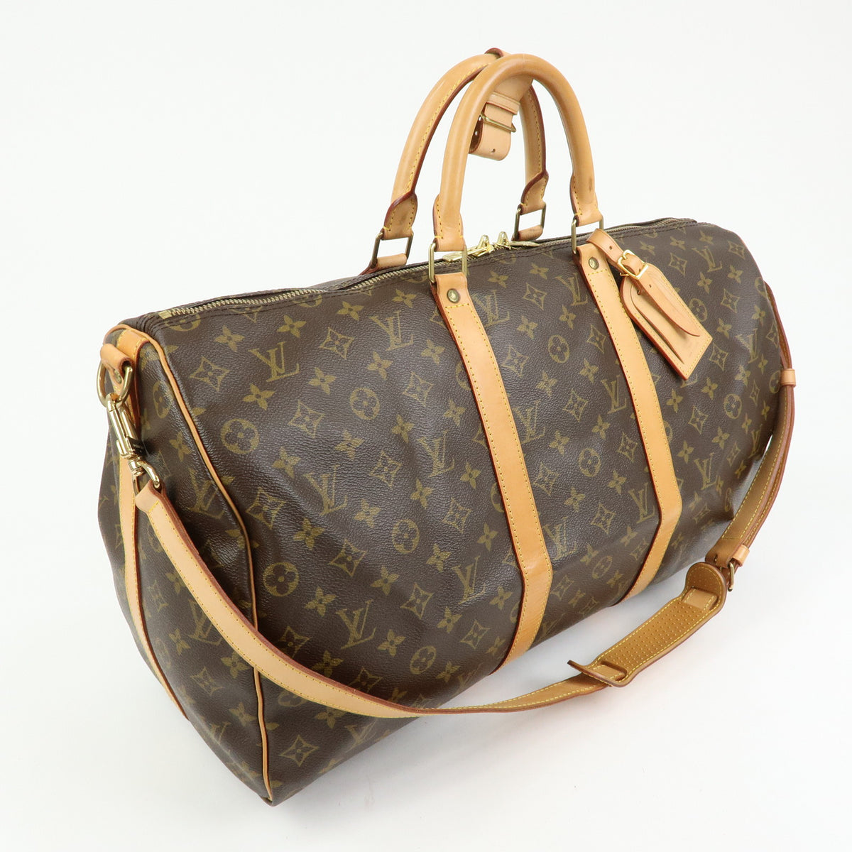 Louis Vuitton Monogram Keep All Bandouliere 50 Boston Bag M41416