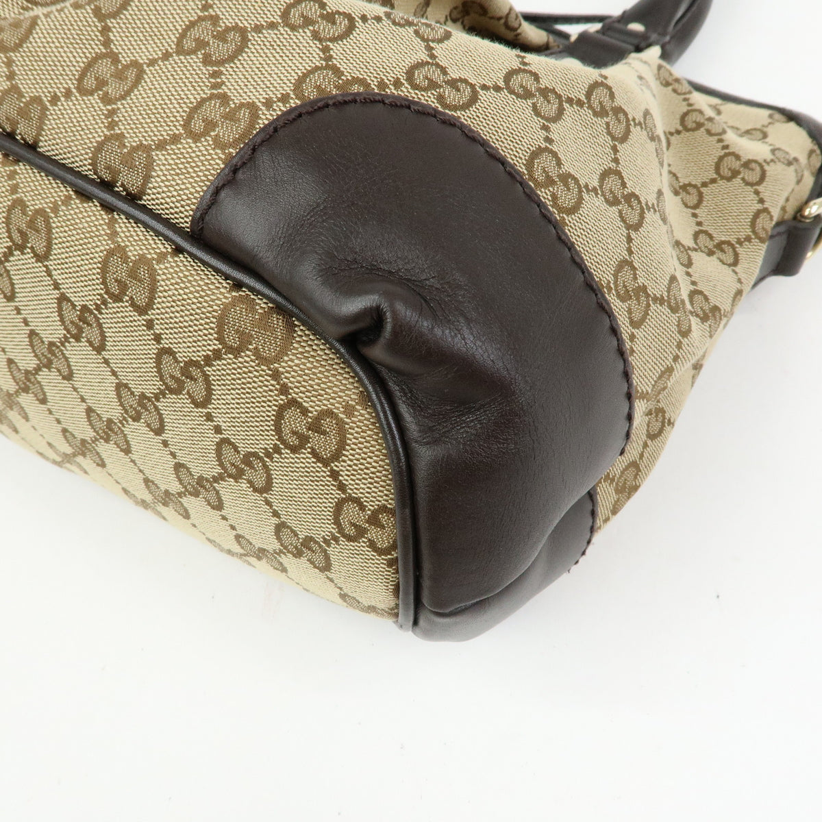 GUCCI Sukey Interlocking G GG Canvas Leather 2Way Shoulder Bag 247902