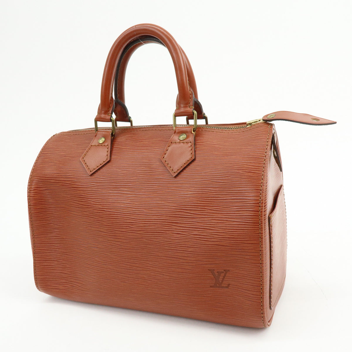 Louis Vuitton Epi Speedy 25 Leather Hand Boston Bag Kenya Brown M43013