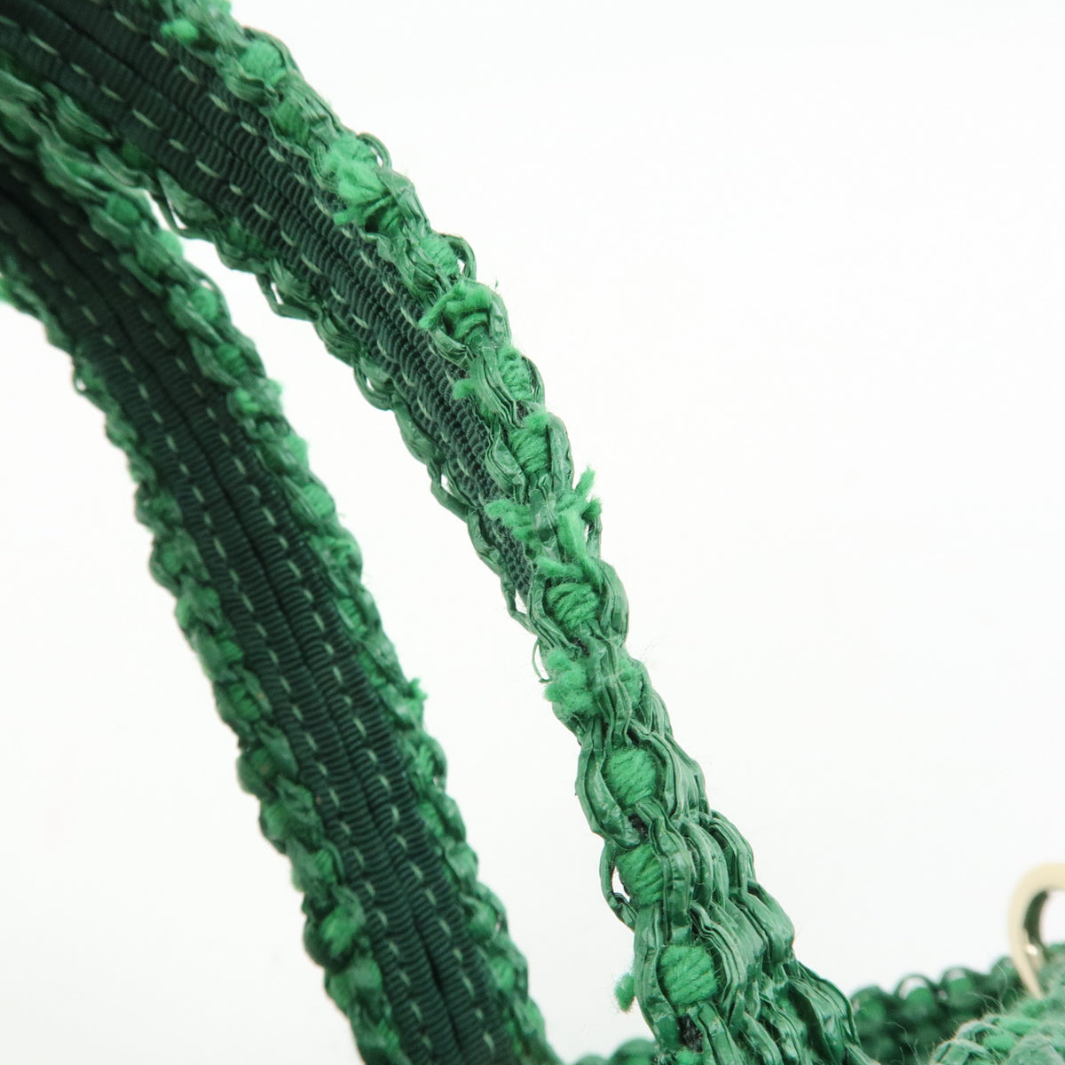 Jimmy Choo Beach Tote East West Raffia 2way Bag Hand Shoulder Bag Green