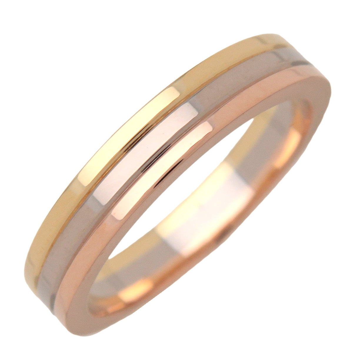 Cartier Vendome Three Color Ring K18 750YG/PG/WG #50 US5.25