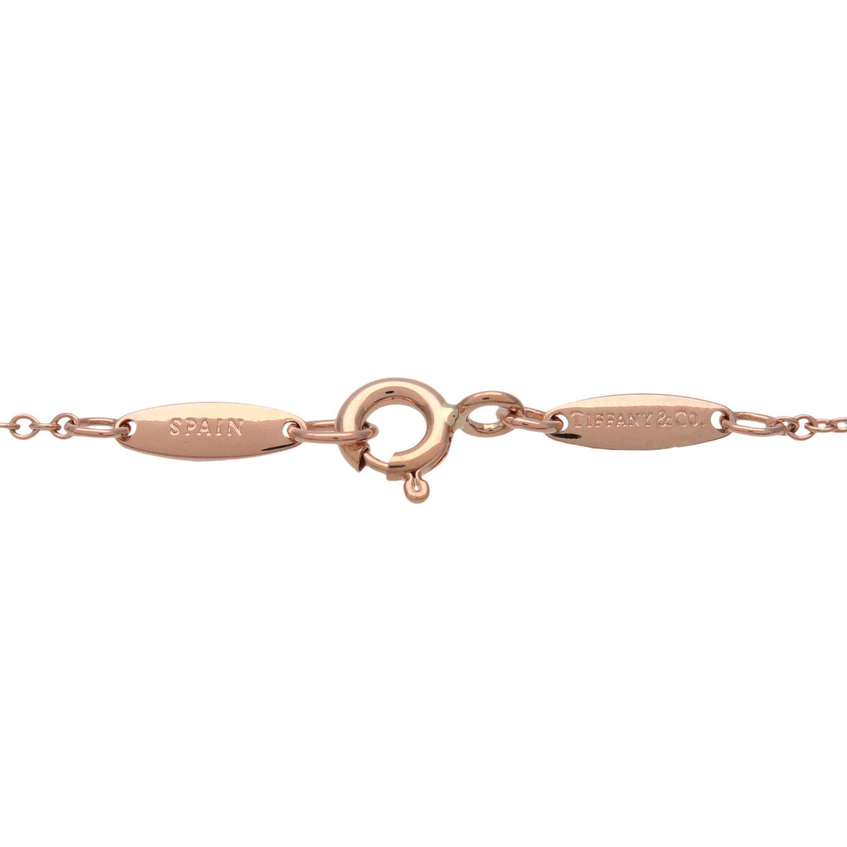 Tiffany & Co By The Yard 1P Diamond Bracelet K18 750PG Rose Gold