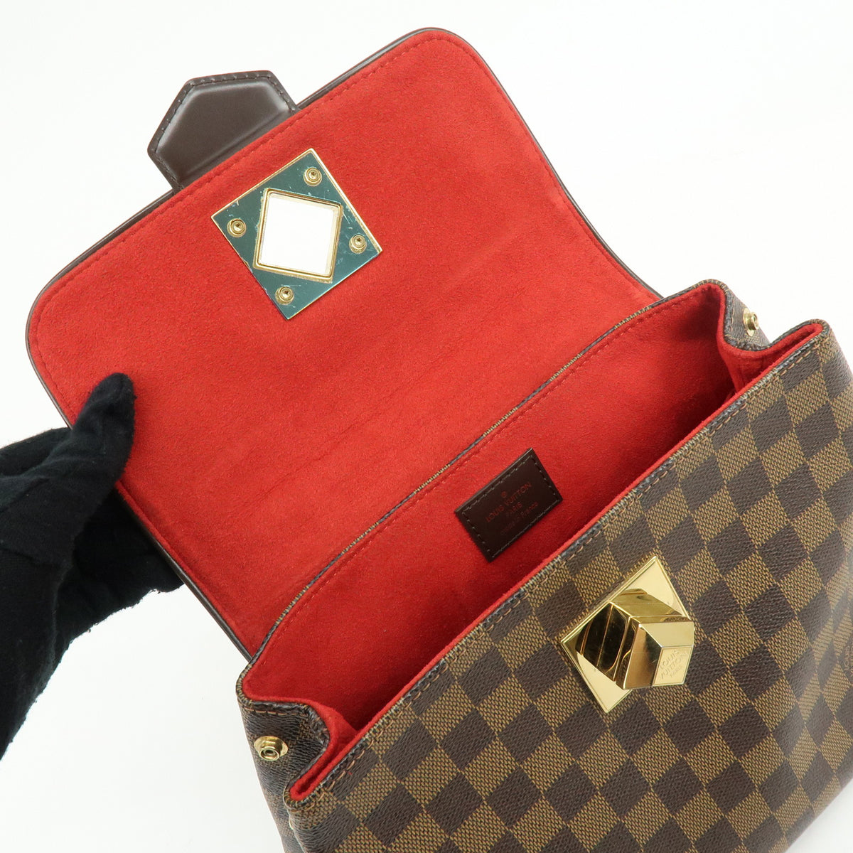 Louis Vuitton Damier Bergamo PM Canvas Leather 2Way shoulder Bag N41167