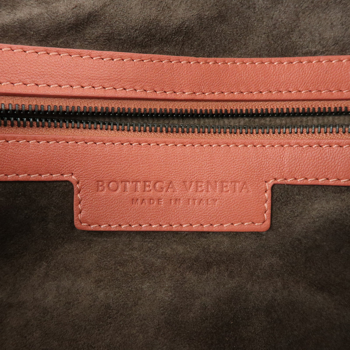 BOTTEGA VENETA Hobo Intrecciato Leather Shoulder Bag Coral Pink 115654