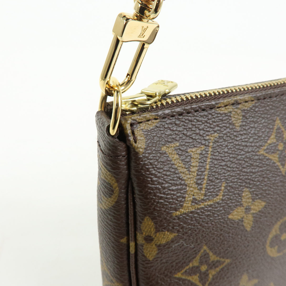 Louis Vuitton Monogram Pochette Accessoires Pouch Hand Bag Brown M51980