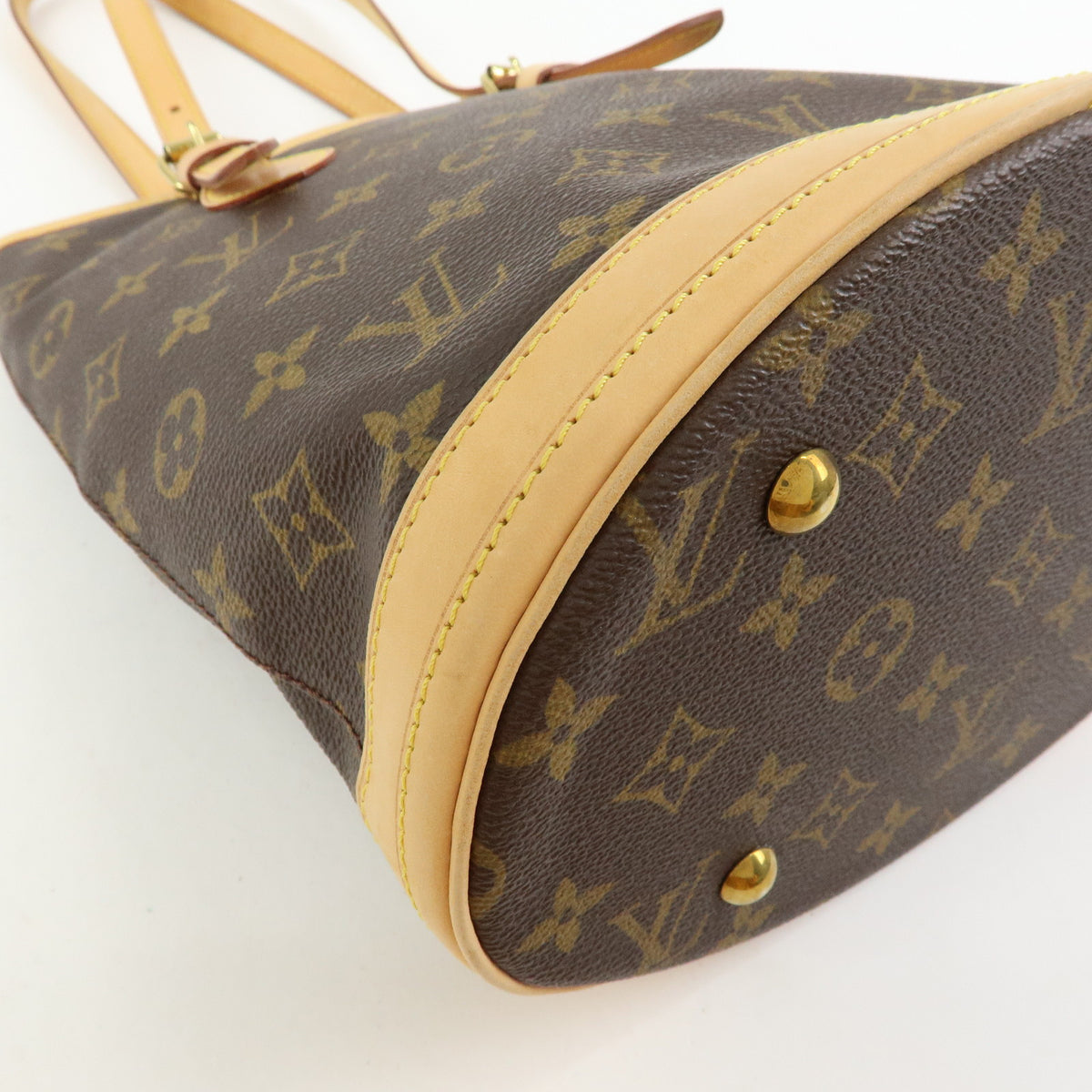 Louis Vuitton Monogram Bucket PM Canvas Hand Bag Brown M42238