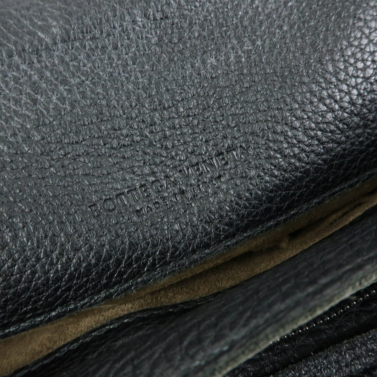 BOTTEGA VENETA Intrecciato Leather Tote Bag Shoulder Bag Black