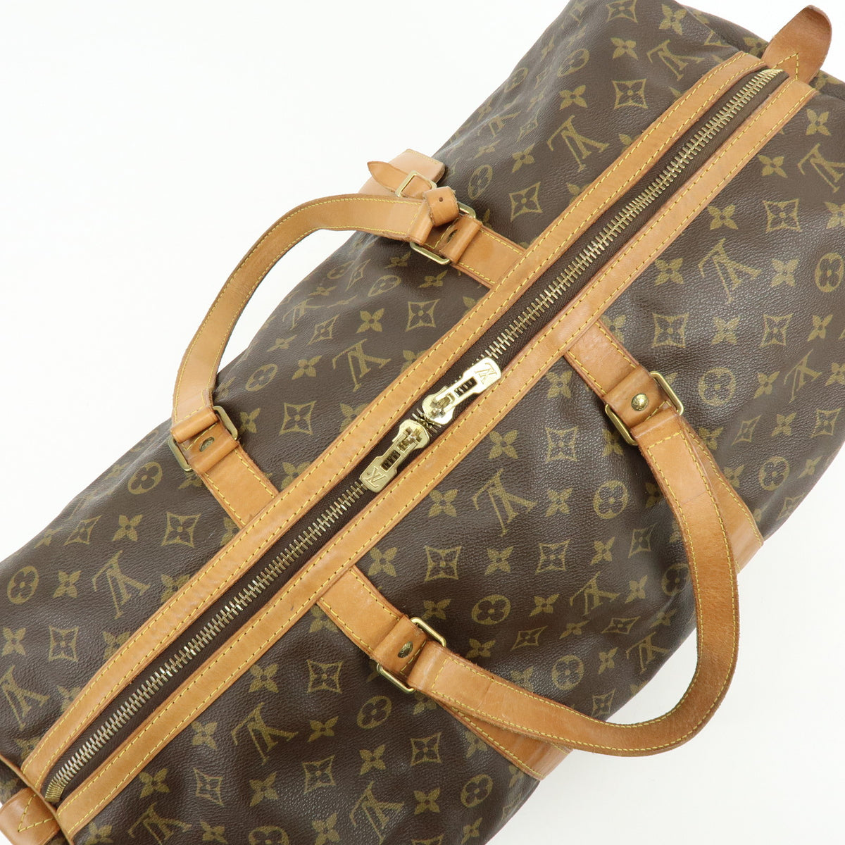 Louis Vuitton Monogram Sac Souple 55 Boston Bag Brown M41622