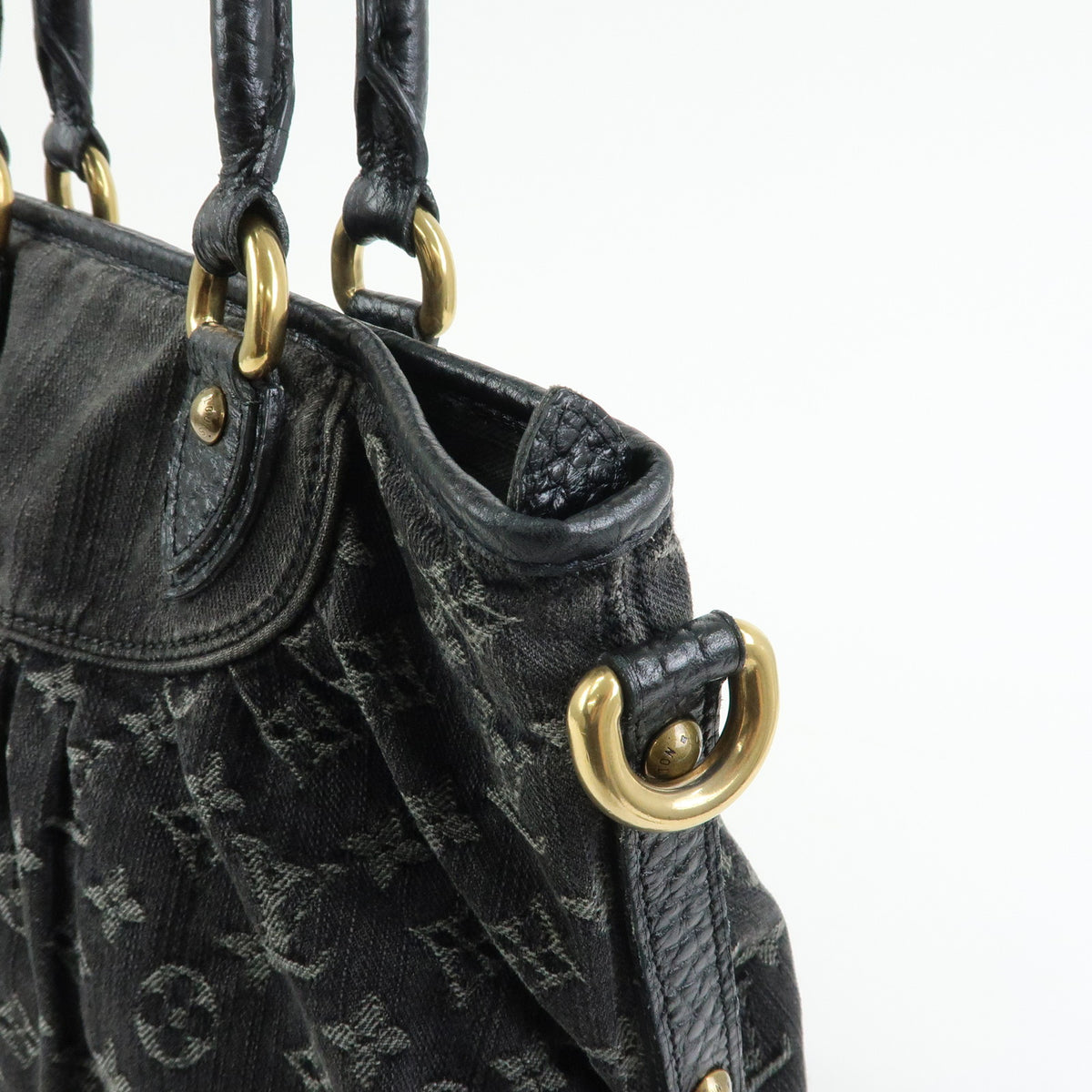 Louis Vuitton Monogram Denim Neo Cabby GM 2Way Bag Hand Bag Noir M95352
