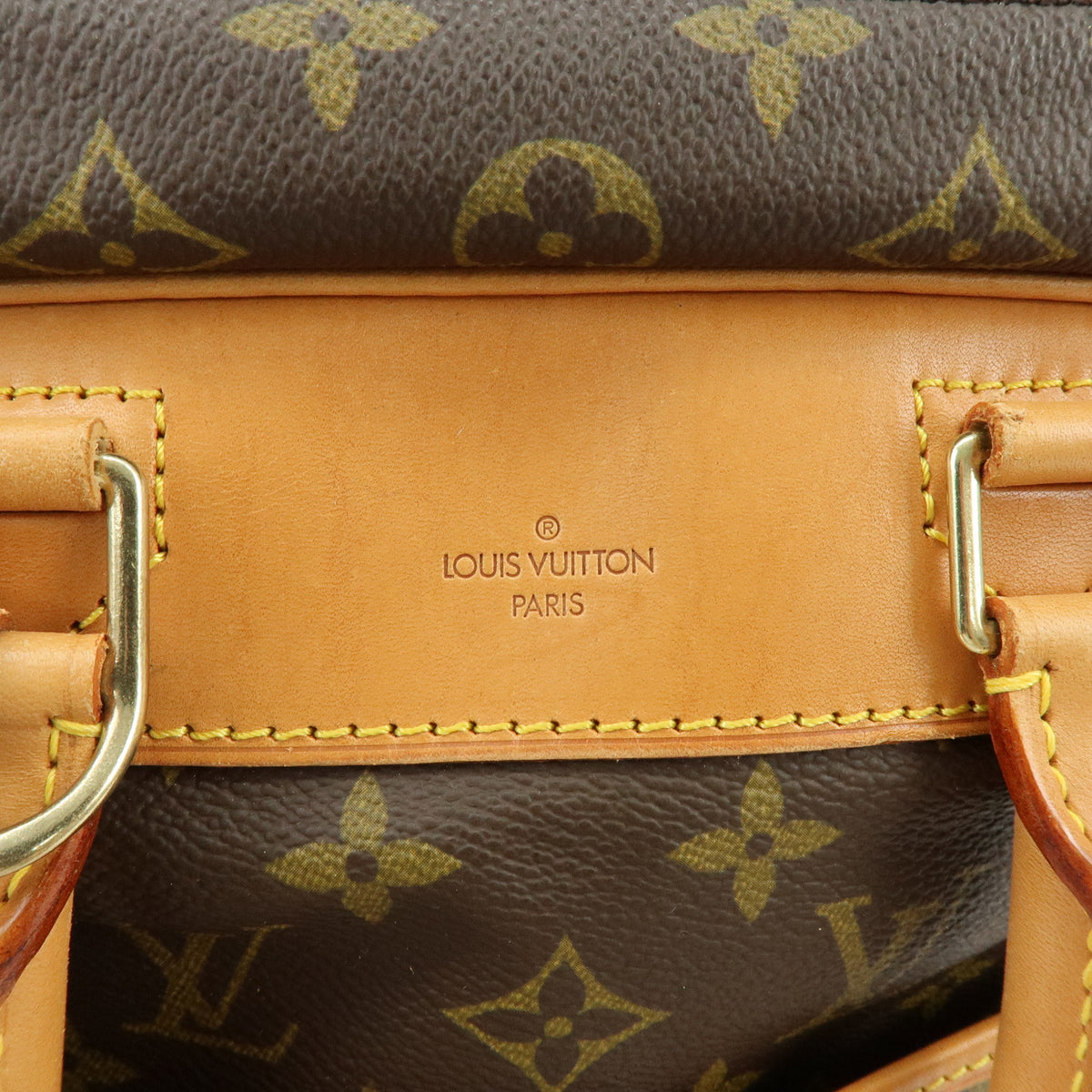 Louis Vuitton Monogram Deauville Canvas Hand Bag Brown M47270