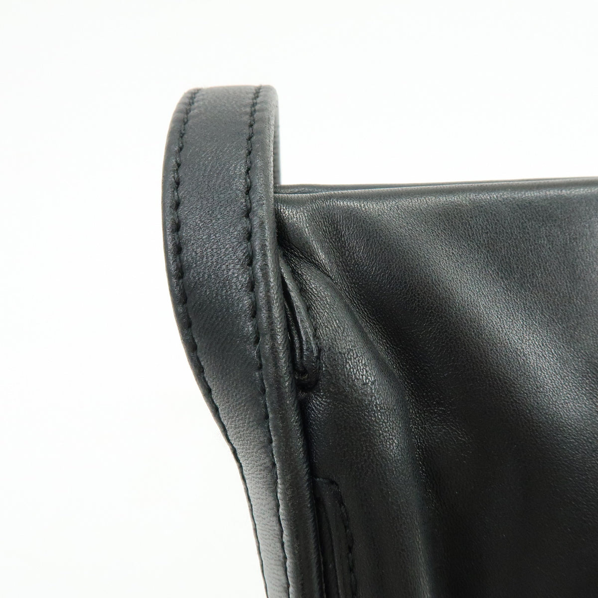 LOEWE Anagram Nappa Leather Flat Shoulder Bag Crossbody Bag Black